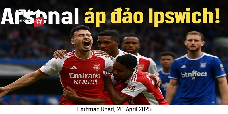 Arsenal áp đảo Ipswich