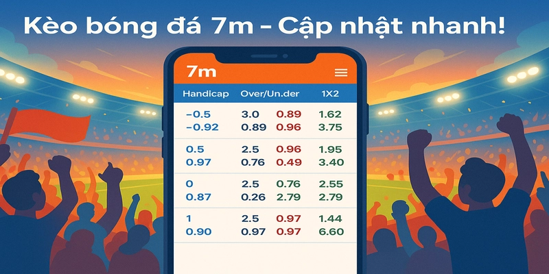 Kèo bóng đá 7M cập nhật nhanh