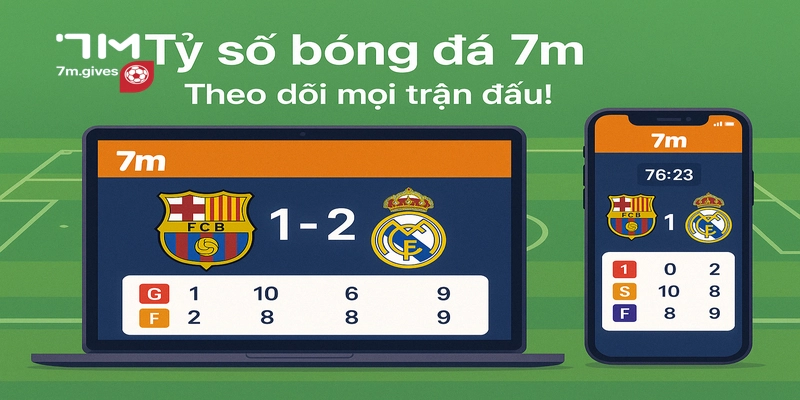 Tỷ số bóng đá 7m theo giõi mọi trận đấu